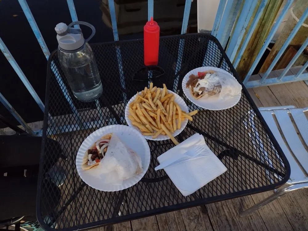 Souvlaki Pita Gyro Pita French Fries